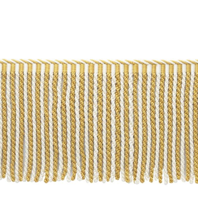 MDS Stripe Bullion Fringe 21cm Trimming by Samuel & Sons Wheat