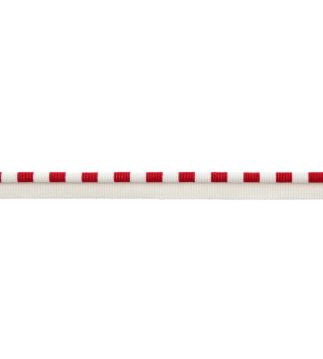 MDS Stripe Piping Trimming by Samuel & Sons Red