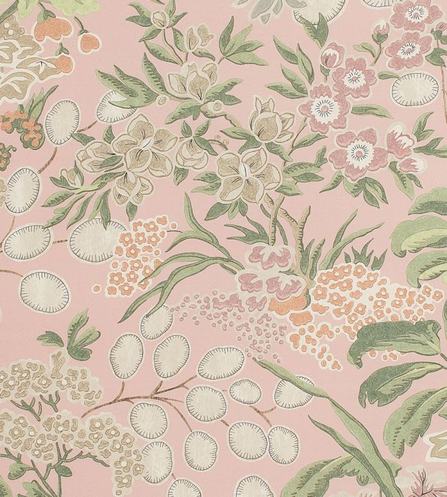 Meadow Fabric by Thibaut Blush