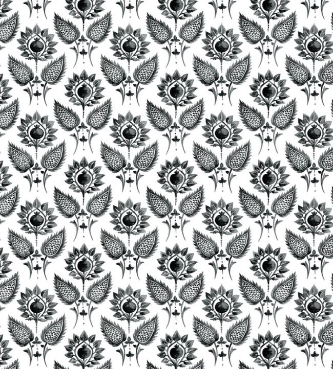 Medici Flower Fabric by William Yeoward Slate