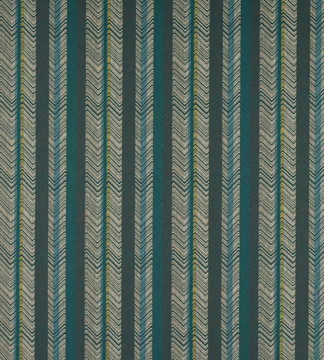 Medina Stripe Fabric by Jane Churchill Teal