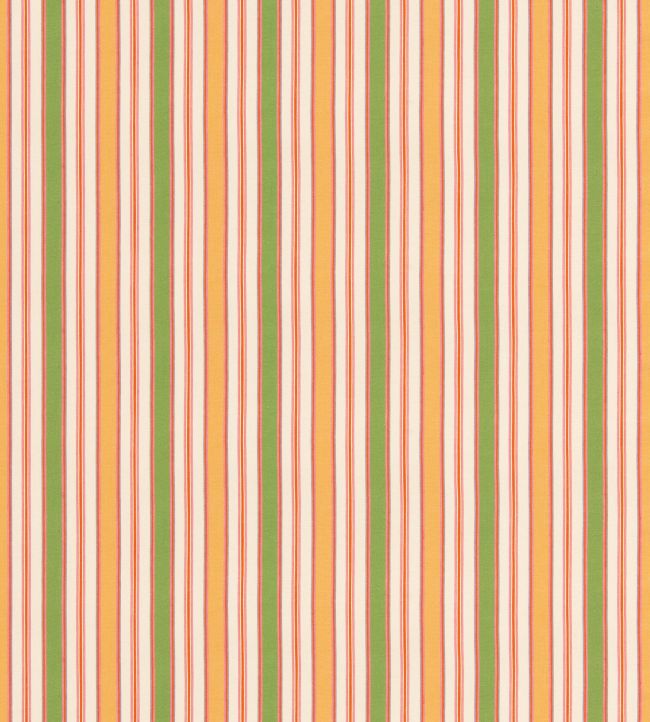 Melbourne Stripe Fabric by GP & J Baker Emerald/Yellow