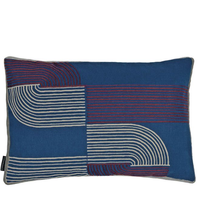 Mellow Cushion 40 x 60cm by Maison Casamance Bleu Cobalt