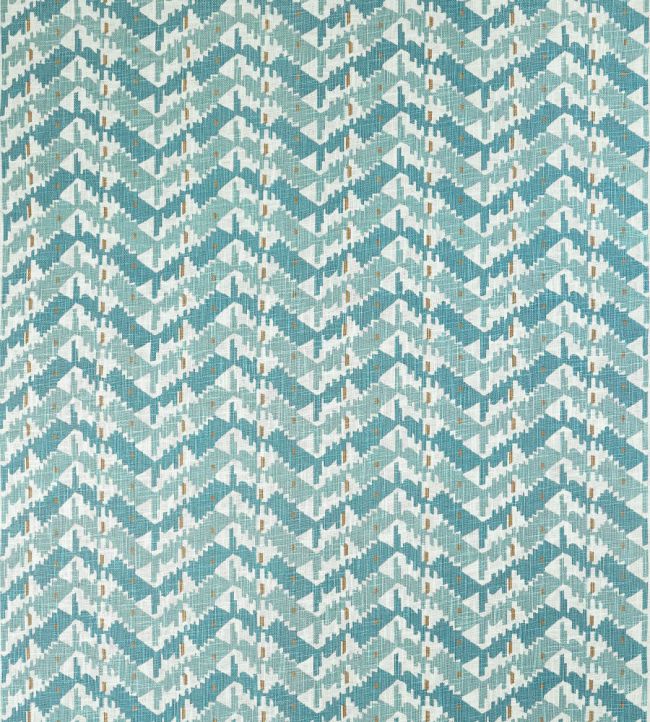 Melrose Check Fabric by Thibaut Seaglass