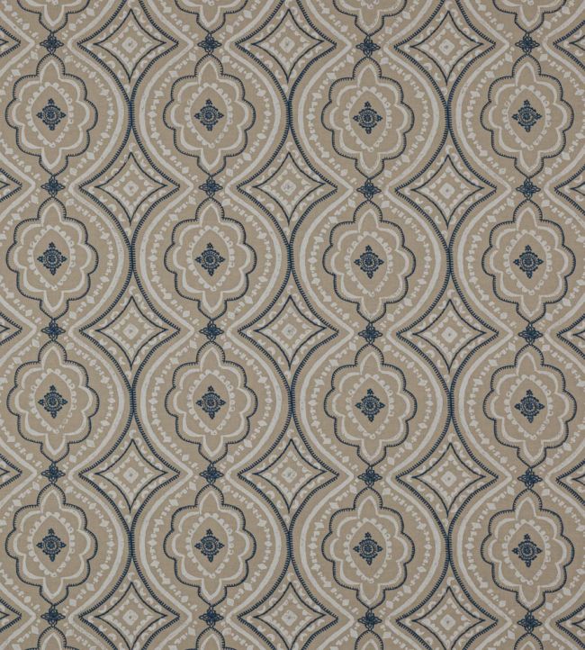 Menara Fabric by Jane Churchill Blue