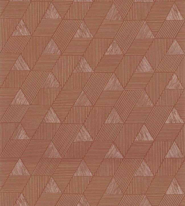 Meroe Wallpaper by Casamance Terre Battue/Cuivre