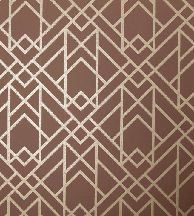 Metro Wallpaper by 1838 Wallcoverings Amber Glow