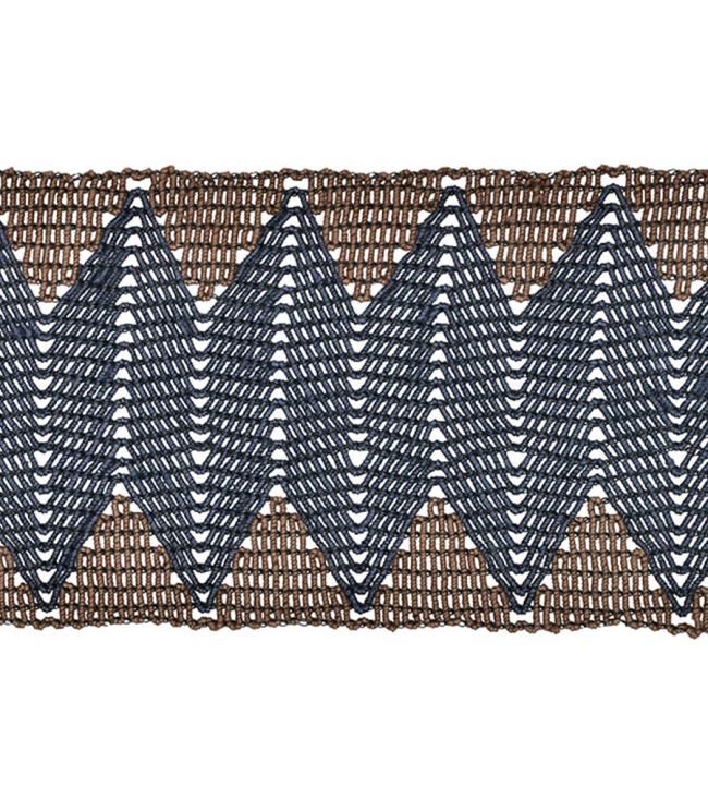 Mexico Guipure Braid 60mm Trimming by Houles Navy