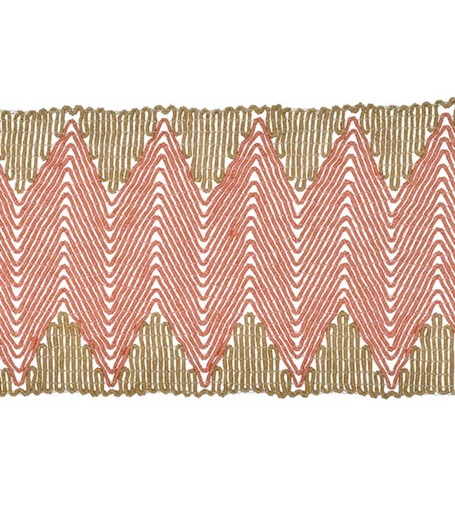 Mexico Guipure Braid 60mm Trimming by Houles Rose