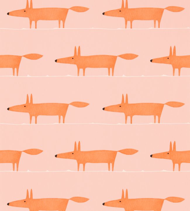 Midi Fox Wallpaper by Scion Milkshake / Rose