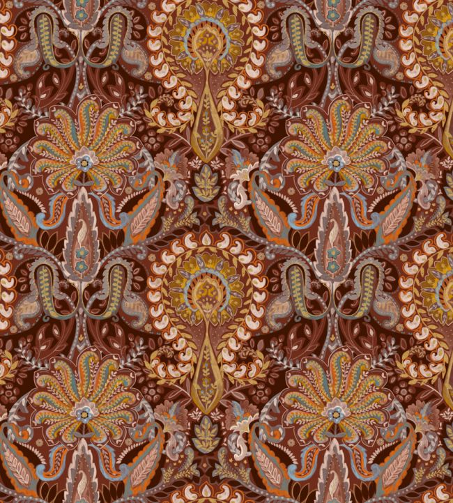 Midi Kashmir Fabric by Arley House Cinnamon