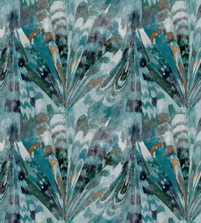 Midi Rutland Fabric by Arley House Teal