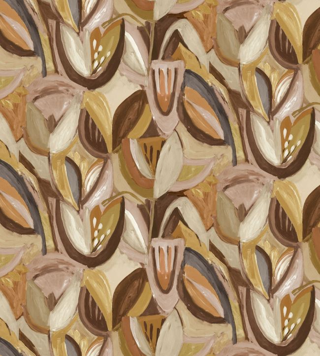Midi Tulpen Fabric by Arley House Almond
