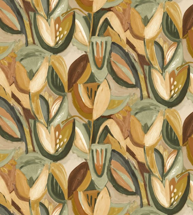 Midi Tulpen Fabric by Arley House Artichoke