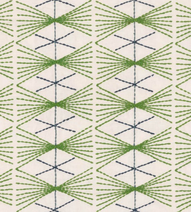 Mikado Fabric by Christopher Farr Cloth Green