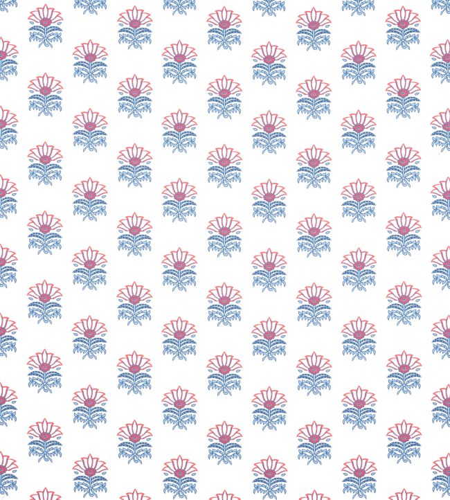 Milford Fabric by Anna French Red and Blue