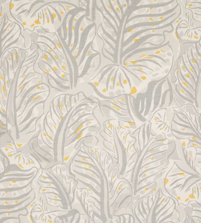 Millie Feuilles Performance Fabric by Christopher Farr Cloth Celeste