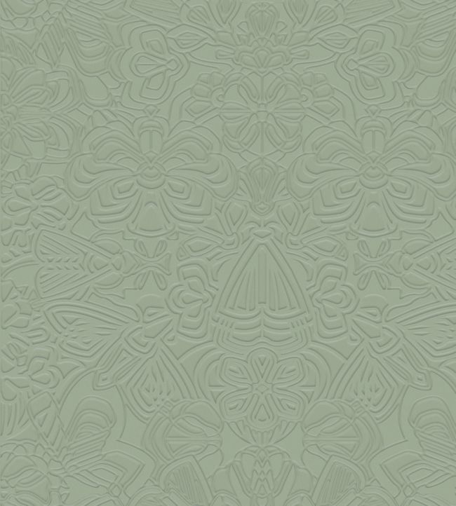 Mimic Moth Wallpaper by Moooi Sage