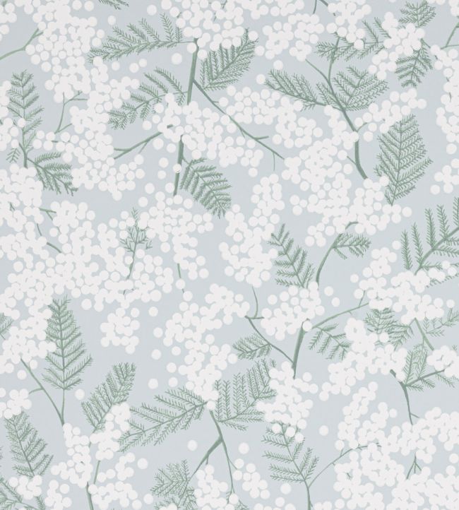 Mimosa Wallpaper by Jane Churchill Blue