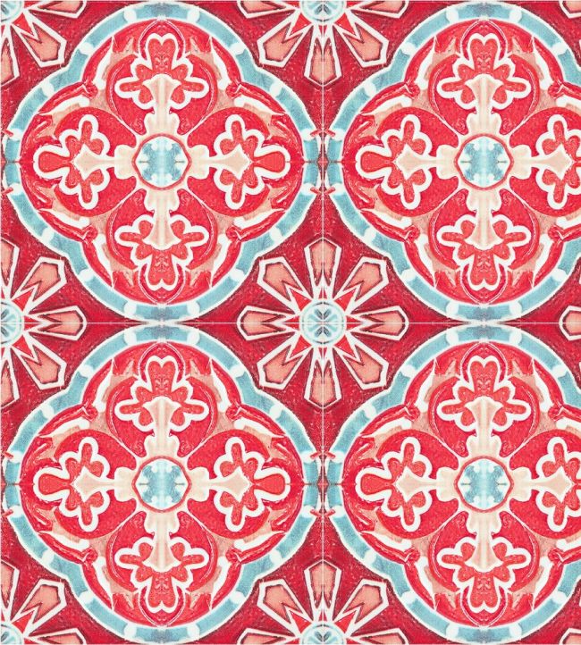 Rufous Tile Wallpaper by MINDTHEGAP Red
