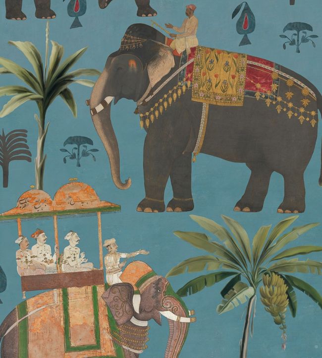 The Procession Wallpaper by MINDTHEGAP Blue