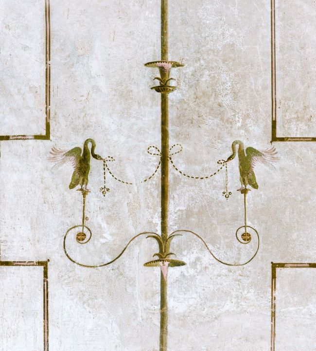 The Swan Wallpaper by MINDTHEGAP Taupe,Yellow