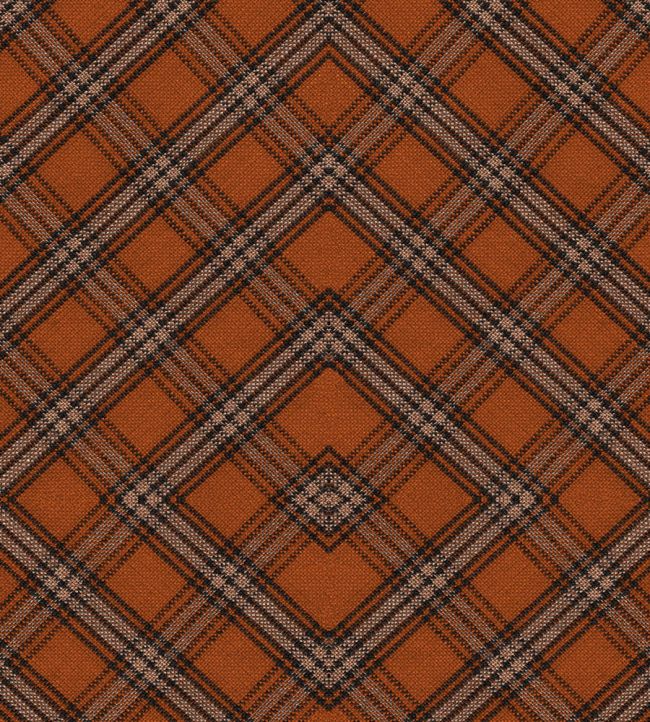 Unusual Tartan Wallpaper by MINDTHEGAP Black, Brown