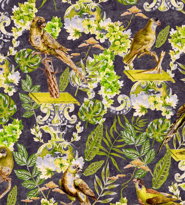 La Voliere Fabric by MINDTHEGAP Green