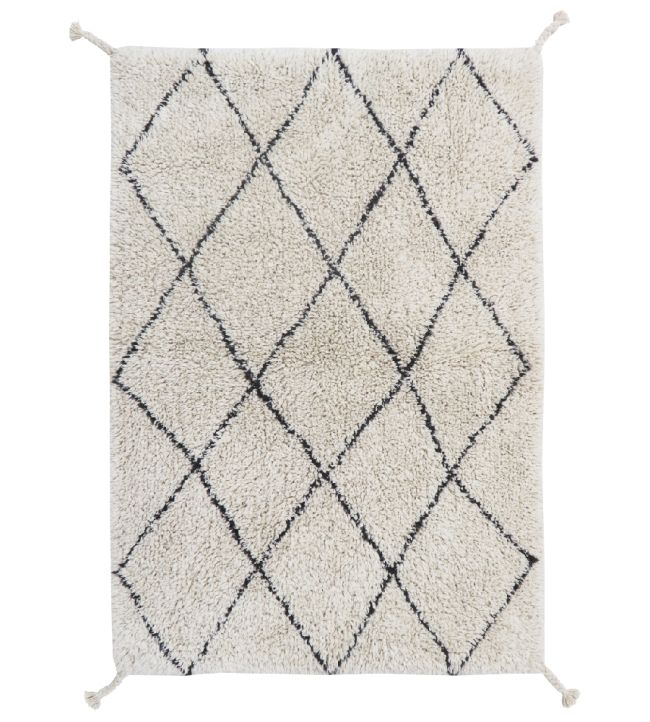 Lorena Canals Mini Bereber rug Natural/Black C-MI-BER Natural/Black