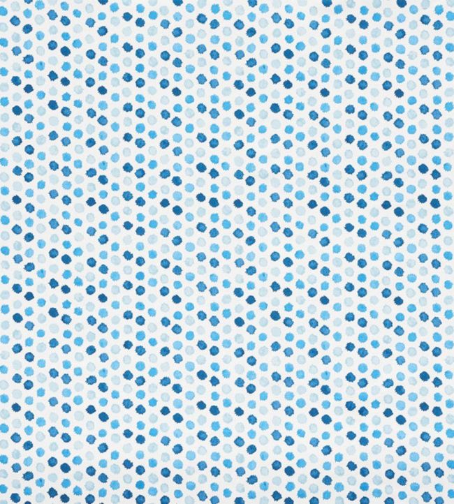 Mini Bursts Fabric by Schumacher Blues