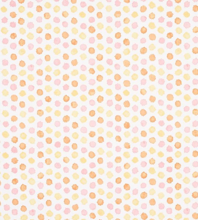 Mini Bursts Wallpaper by Schumacher Yellow & Pink