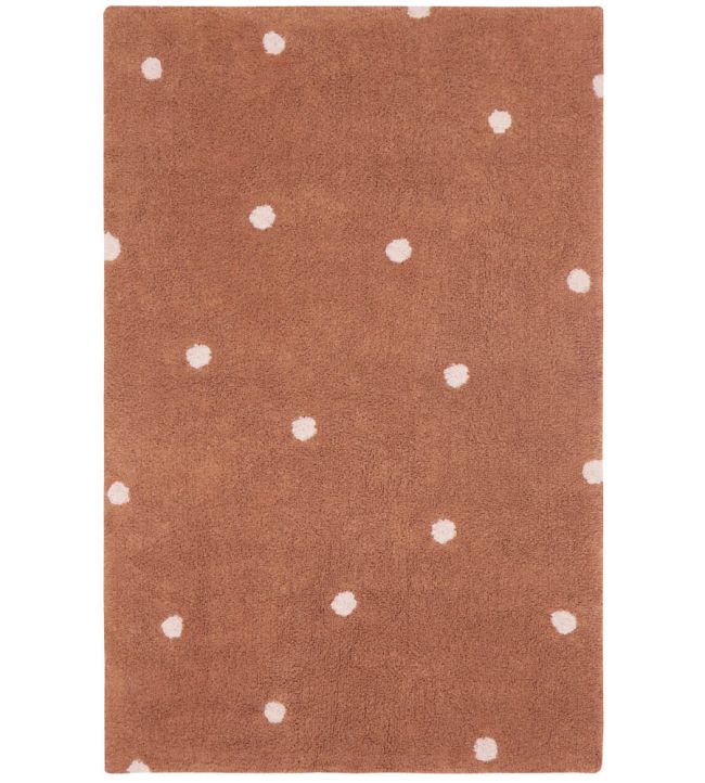Lorena Canals Mini Dot rug Chestnut C-MDOT-CHS Chestnut