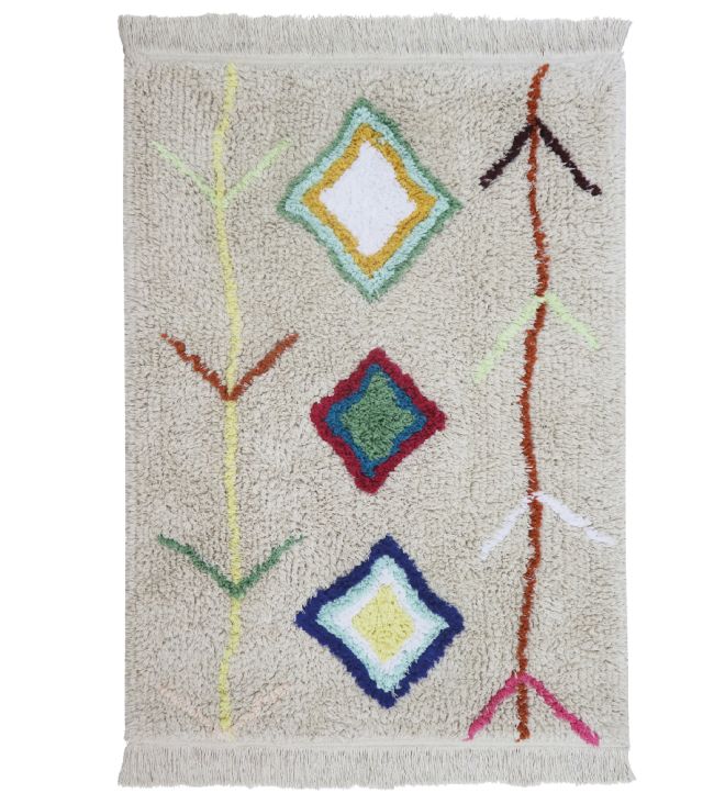 Lorena Canals Mini Kaarol rug Natural/Multicolour C-MI-KAA Natural/Multicolour