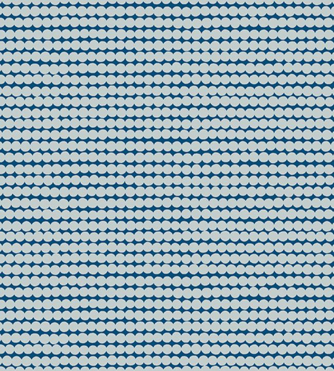 Mini Rasymatto Metallic Wallpaper by Marimekko Navy