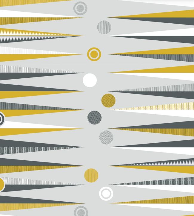 Backgammon Wallpaper by Mini Moderns Mustard