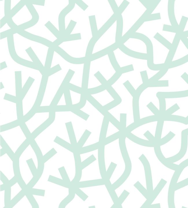 A Forest Wallpaper by Mini Moderns Pale Verdigris