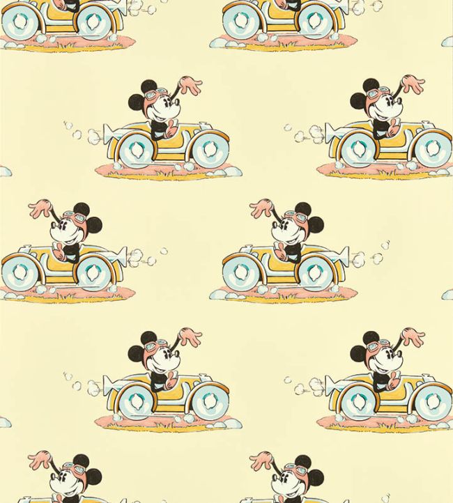 Minnie On the Move Wallpaper by Sanderson Sherbet