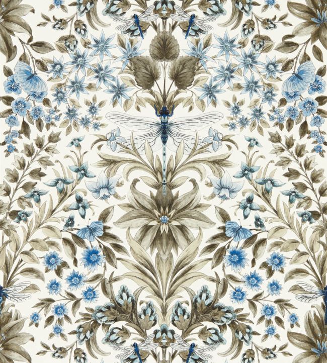 Mirabell Wallpaper by Clarke & Clarke Denim
