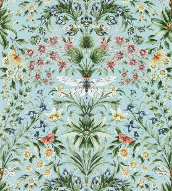Mirabell Wallpaper by Clarke & Clarke Seaglass