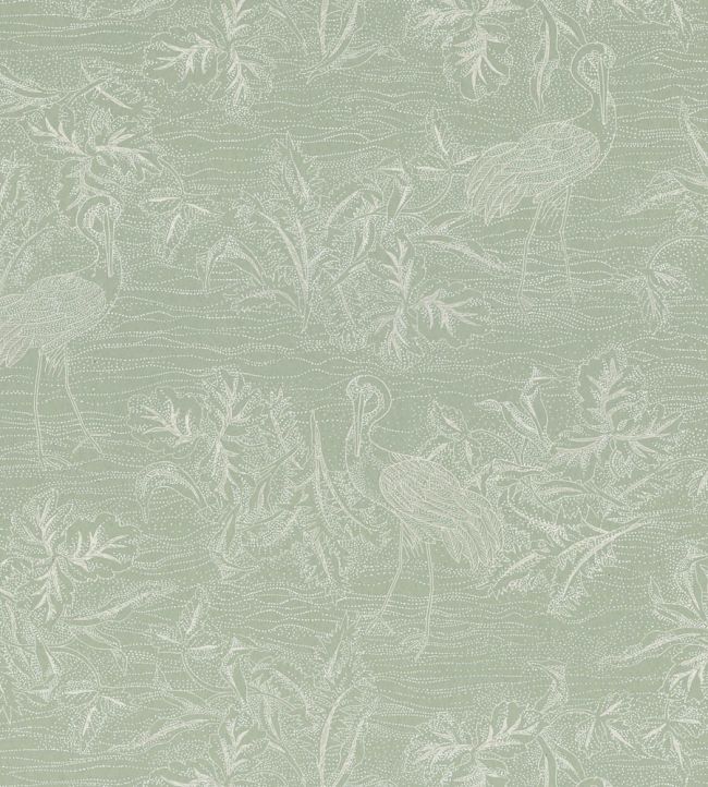 Mirador Wallpaper by Casamance Celadon/Nacre