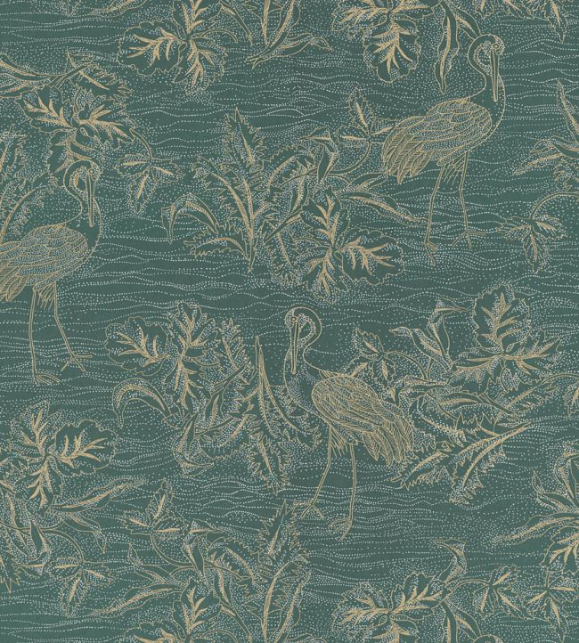 Mirador Wallpaper by Casamance Cypres/Dore