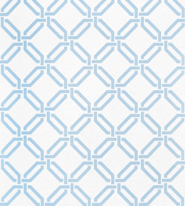 Miramar Way Wallpaper by Thibaut Light Blue