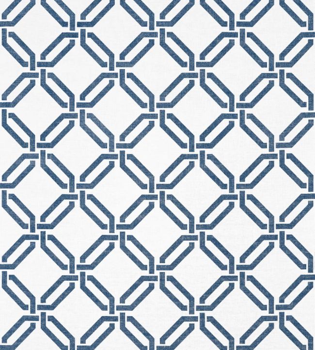 Miramar Way Wallpaper by Thibaut Navy