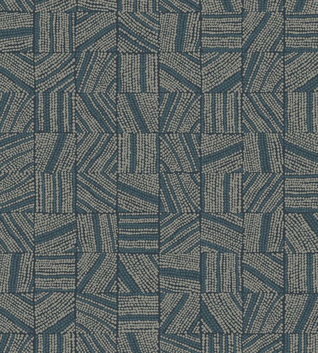 Mismatched Tiles Wallpaper by Eijffinger Blue