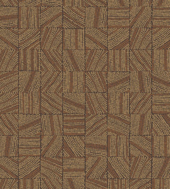 Mismatched Tiles Wallpaper by Eijffinger Brown/Terracotta