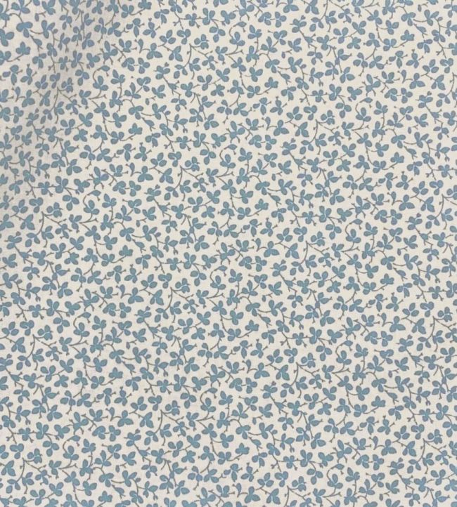 Miss Polly Fabric by Ian Sanderson Forget-me-not