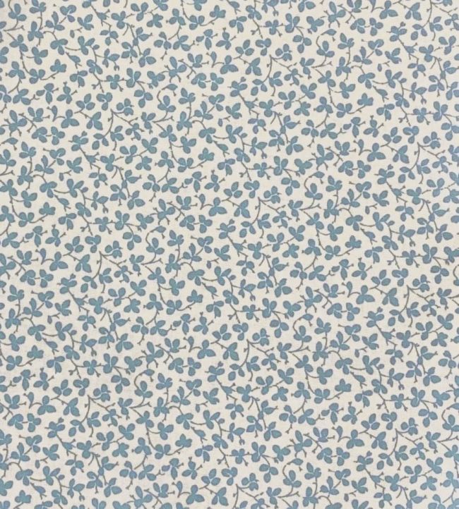 Miss Polly Fabric by Ian Sanderson Forget-me-not
