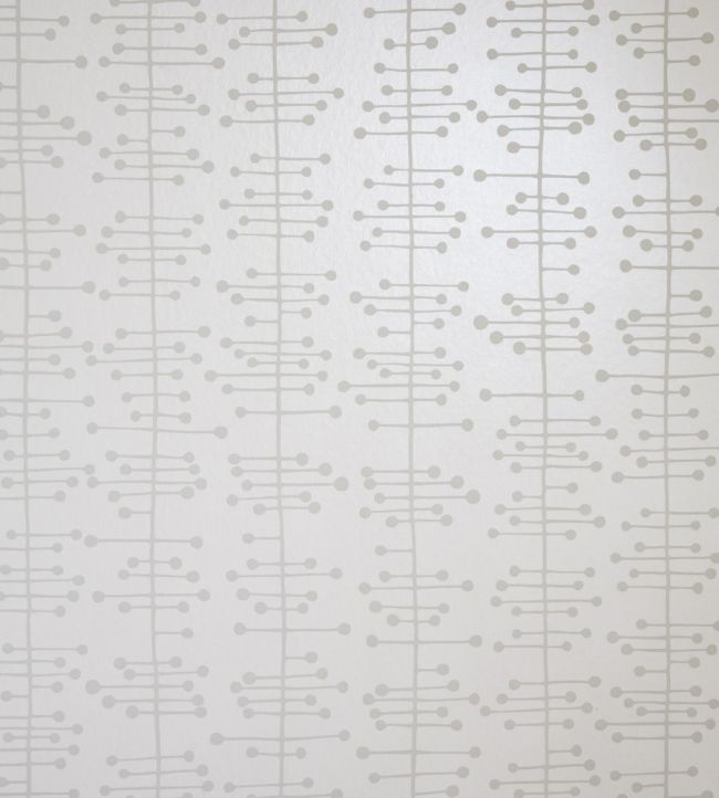 Muscat Small Wallpaper by MissPrint Soft White with Grey