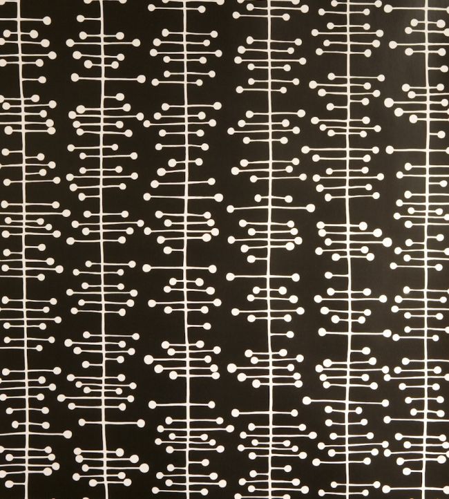 Muscat Small Wallpaper by MissPrint Black with White