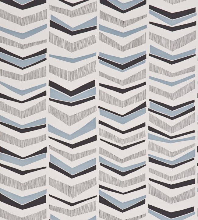 Chevron Wallpaper by MissPrint Bluebird